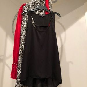 Polyester thick strap tank top.